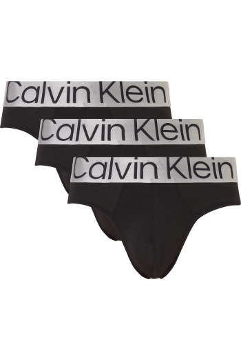 Ανδρικά Σλιπ Calvin Klein Hip Brief 3p. 000NB3129-7V1 ΜΑΥΡΟ